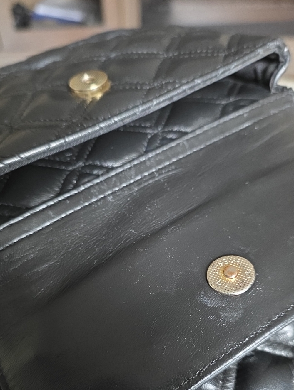 MCM Quilted Leather Black Backpack with Gold Hardware & Dustbag - Picture 13 of 16